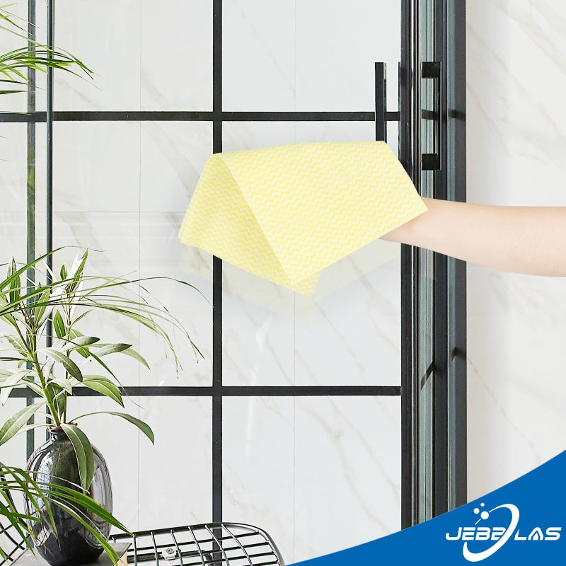 JEBBLAS Cleaning Towels Dish Towels and Dish Cloths Reusable Towels,Handy Cleaning Wipes, Great Dish Towel, Disposable, Absorbent, Dry Quickly 60 Sheets/Pack,Blue - Image 5
